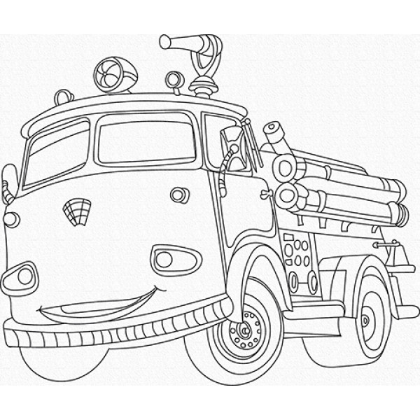 Картина за номерами "Пожежна машинка" 25х30 см 15520-AC