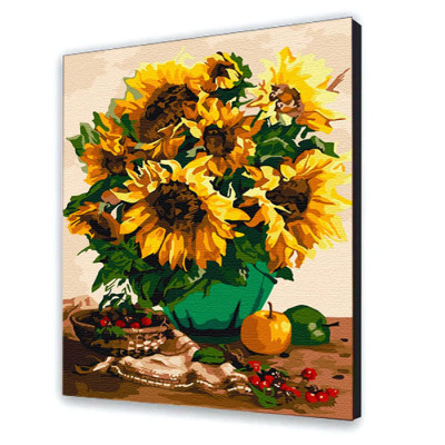 Картина за номерами квіти "Пишні соняшники" 30*40 см 12152-NN
