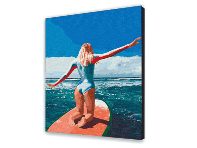 Картина за номерами з лаком ArtCraft "Серфінг на Балі" 38*50 см 10226-AC