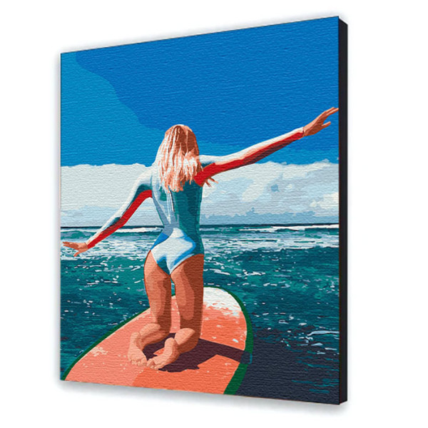 Картина за номерами з лаком ArtCraft "Серфінг на Балі" 38*50 см 10226-AC