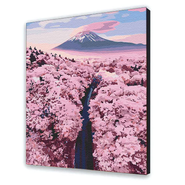 Картина за номерами "Фудзіяма у сакурі" 40*50 см 10576-AC