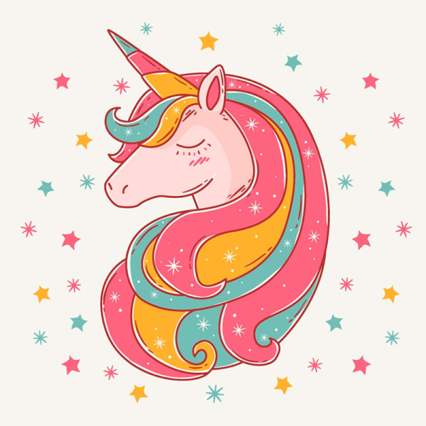 Картина за номерами "Мрійлива єдиноріжка" 30*30 см 15001-AC