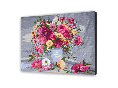 Картина за номерами з лаком ArtCraft квіти "Літня акварель" 40*50 см 13020-AC