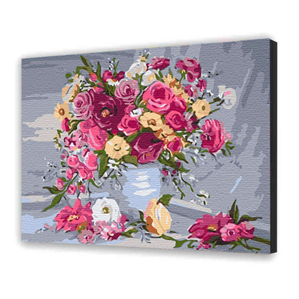 Картина за номерами з лаком ArtCraft квіти "Літня акварель" 40*50 см 13020-AC