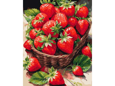 Картина за номерами "Соковита полуничка" ArtCraft 40*50 см 12021-AC