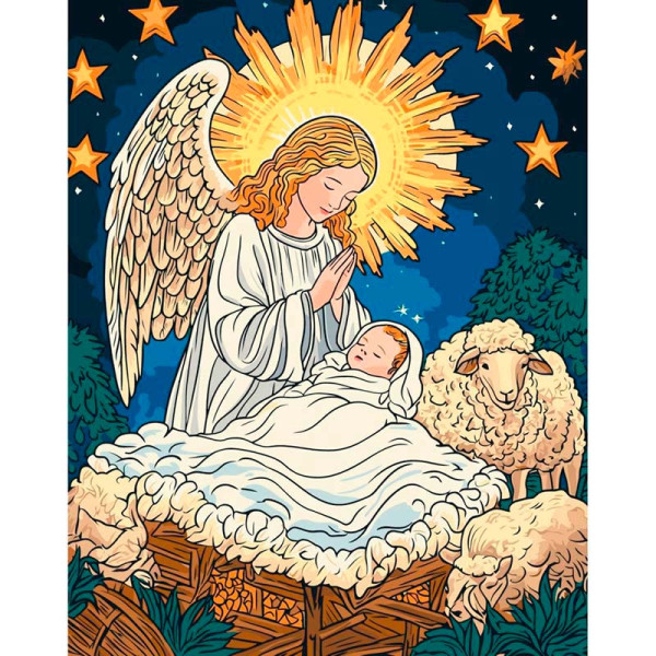 Картина за номерами ArtCraft "Ніч народження" 40*50 см 15577-AC