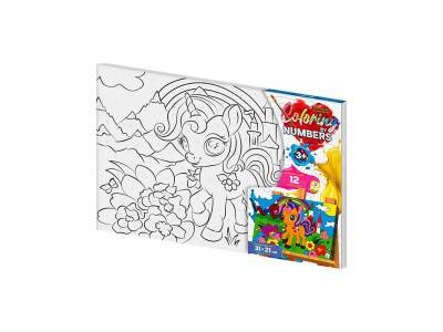 Картина за номерами Danko Toys "Єдиноріжка" 31x21см CBN-02-01 Картина за номерами Danko Toys "Єдиноріжка" 31x21см CBN-02-01