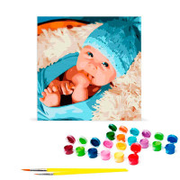 Картина за номерами Солодкий кулачок Strateg 40х40 см SK013