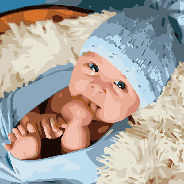 Картина за номерами Солодкий кулачок Strateg 40х40 см SK013