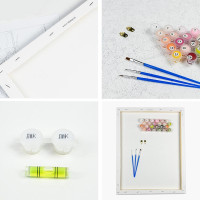 Картина за номерами Stateg Дівчинка з єдинорогом 30х30 см ES104