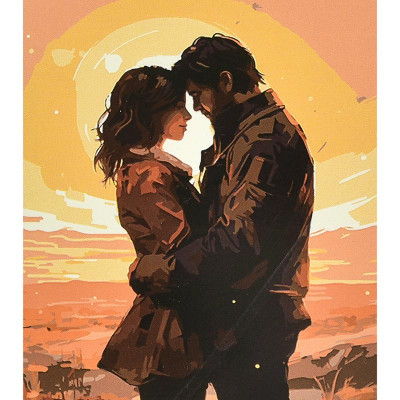 Картина за номерами Stateg Обійми щастя 40х50 см VA-4657