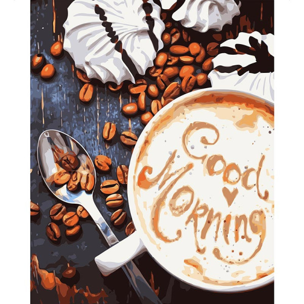 Картина за номерами Stateg "Кава. Good Morning" 40х50 см VA-1143