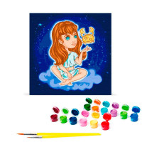 Картина за номерами "Знаки зодіаку. Рак" 40*40 см @ 10098-AC Картина за номерами "Знаки зодіаку. Рак" 40*40 см @ 10098-AC