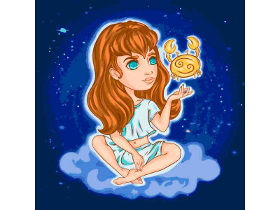 Картина за номерами "Знаки зодіаку. Рак" 40*40 см @ 10098-AC Картина за номерами "Знаки зодіаку. Рак" 40*40 см @ 10098-AC