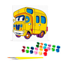 Авторська дитяча картина за номерами "Фургончик" 25*30 см 15070-AC