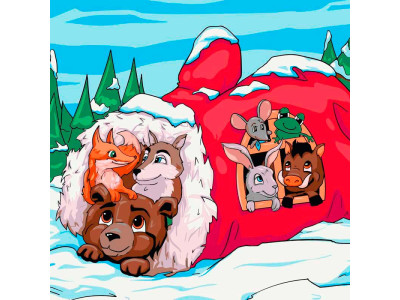 Картина за номерами ArtCraft "Рукавичка" 40*40 см Авторська 15100-AC