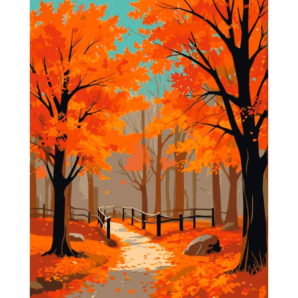 Картина за номерами "Осінній ліс" Artcraft 40*50 см 11055-AC Картина за номерами "Осінній ліс" Artcraft 40*50 см 11055-AC