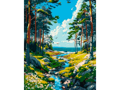 Картина за номерами "Тиша природи" ArtCraft 40*50 см 11044-AC Картина за номерами "Тиша природи" ArtCraft 40*50 см 11044-AC