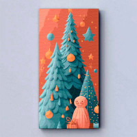 Картина за номерами "Казкові ялинки" ArtCraft 40*80 см 16508-AC