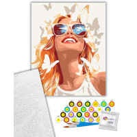 Картина за номерами "Посмішка" ArtCraft 40*50 см 10151-AC