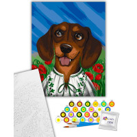 Картина за номерами Artcraft "Вухатий патріот" 40*50 см 11523-AC