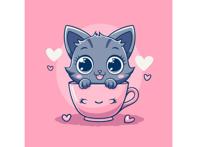 Картина за номерами Art Craft "Пухнастий чайочок" 30x30 см 15654-AC