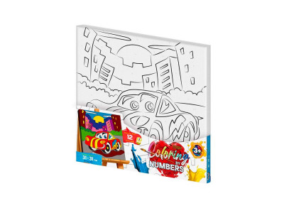 Картина за номерами Danko Toys "Автомобіль" 31x31см CBN-01-07 Картина за номерами Danko Toys "Автомобіль" 31x31см CBN-01-07