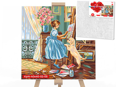 Картина за номерами художниця 40x40 см KpNe-40х40-02-05