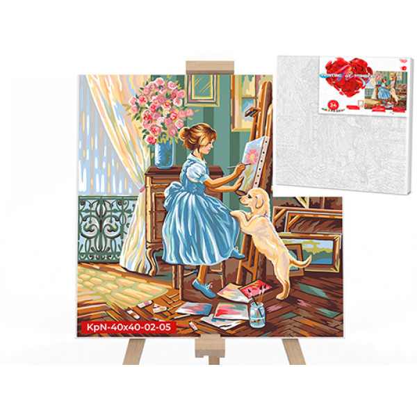 Картина за номерами художниця 40x40 см KpNe-40х40-02-05