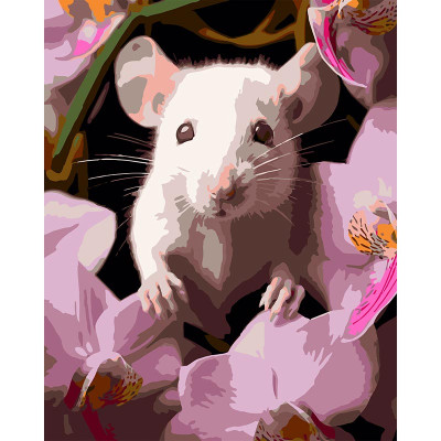 Картина за номерами Strateg Мишка в саду 40x50 см VG036