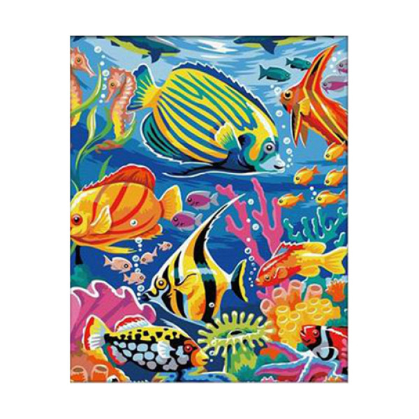 Картина за номерами Підводний світ 40 * 50 КНО007