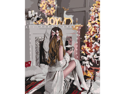 Картина за номерами "Біля каміна" 40x50 см КНО4638