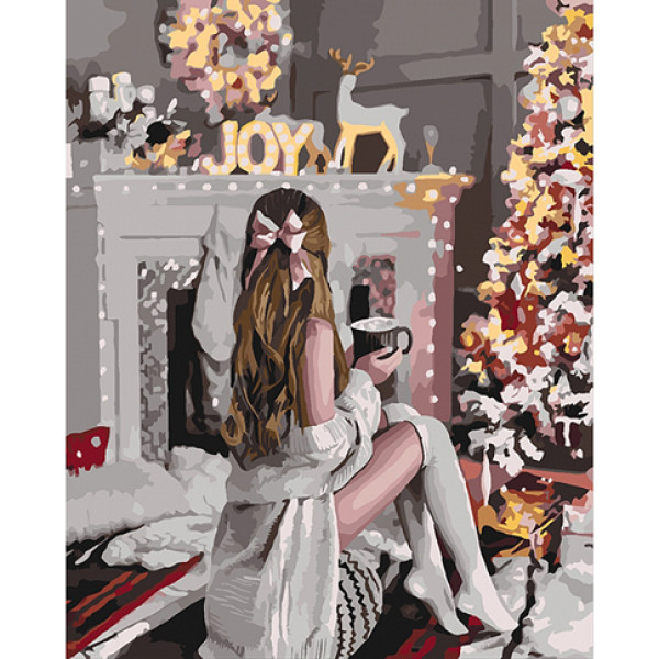 Картина за номерами "Біля каміна" 40x50 см КНО4638