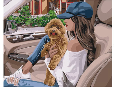 Картина за номерами "Пухнастий улюбленець" 40х50 см КНО4708