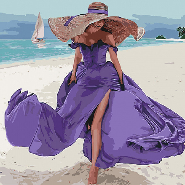 Картина за номерами Пляжна романтика 40х40 см КНО4623