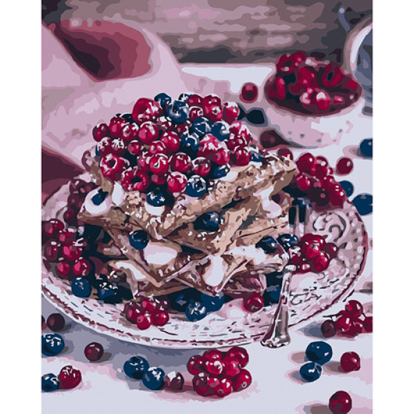 Картина за номерами Солодке чаювання 40х50 см КНО5562