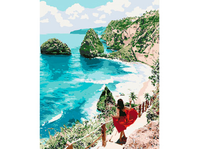 Картина за номерами "Діамантовий пляж" КНО4734