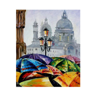 Картина за номерами Яскраві парасольки 40*50 КН2136 Картина за номерами Яскраві парасольки 40*50 КН2136