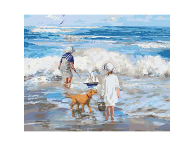 Картина за номерами Граючи з хвилями 40*50 КНО2323