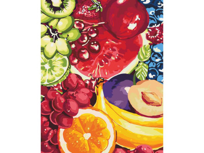 Картина за номерами Солодкі фрукти 40*50 КНО2937