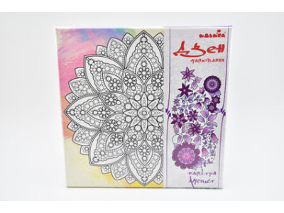 Картина за номерами на полотні. Дзен малювання. Мандала щастя DZ502