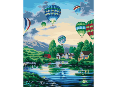 Картина за номерами Повітряні кулі 2 40*50 КНО2221