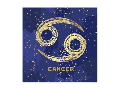 Картина за номерами Фарба "Металік" Знак Зодіаку Рак 50*50 см КН9517