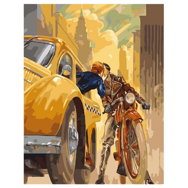 Картина за номерами "Поцілунок у Нью-Йорку" 40*50 см GX23885