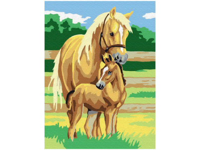Картина за номерами "Сімя коней" MEX5069