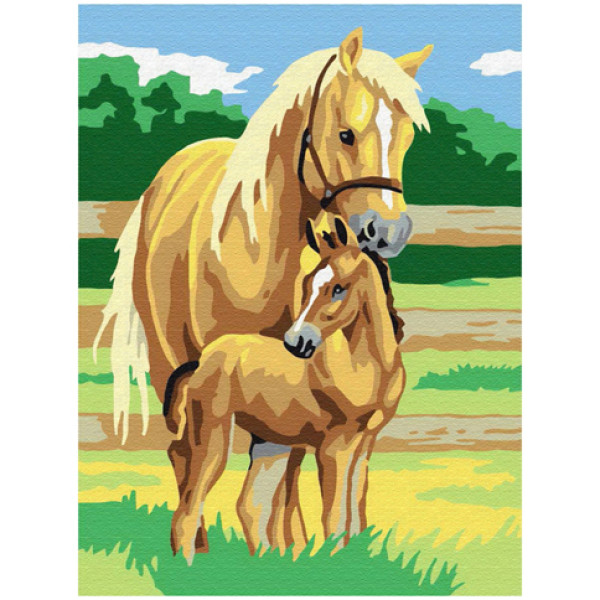 Картина за номерами "Сімя коней" MEX5069