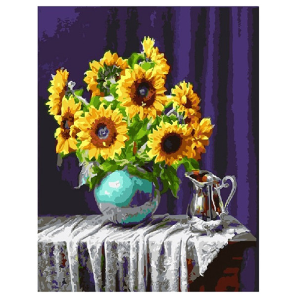 Картина за номерами "Соняшники у вазі" GX5846