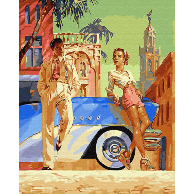 Картина за номерами "Вінтажна пара" 40х50 см GX28910