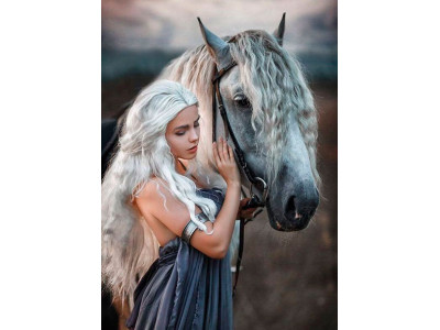 Картина за номерами "Вірний друг" тм Лавка Чудес 40 x 50 см LC10054