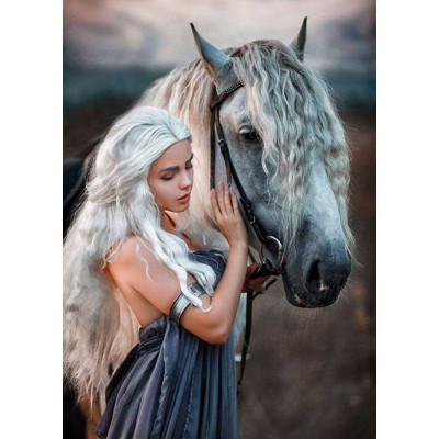 Картина за номерами "Вірний друг" тм Лавка Чудес 40 x 50 см LC10054